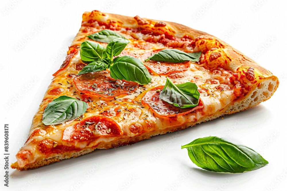 Single slice basil pizza Single slice basil pizza