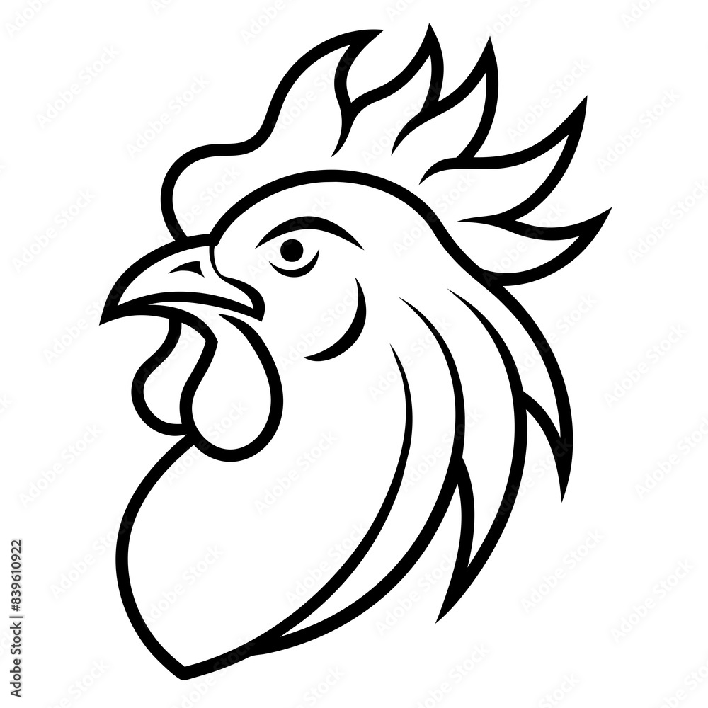 Fototapeta premium rooster isolated