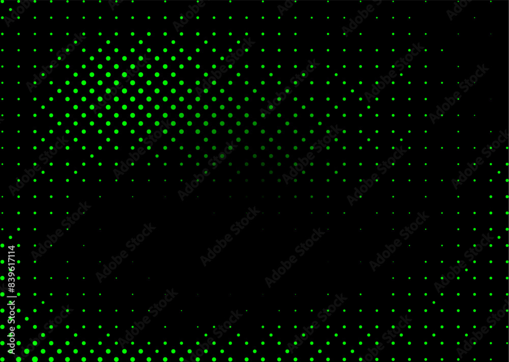 Halftone texture with red dots on a black background. Minimalism, vector. Background for posters, websites, business cards, postcard design Halftone texture with red dots on a black background. Minimalism, vector. Background for posters, websites, business cards, postcard design
