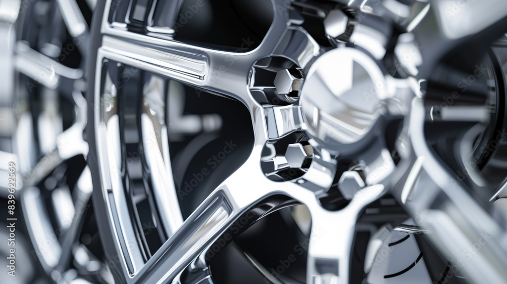 aluminum rim of sport car wheel. Detail background. High quality ai generated illustration aluminum rim of sport car wheel. Detail background. High quality ai generated illustration