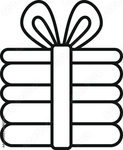 Stack of fluffy towels is tied with a ribbon, making them a perfect gift for a housewarming party