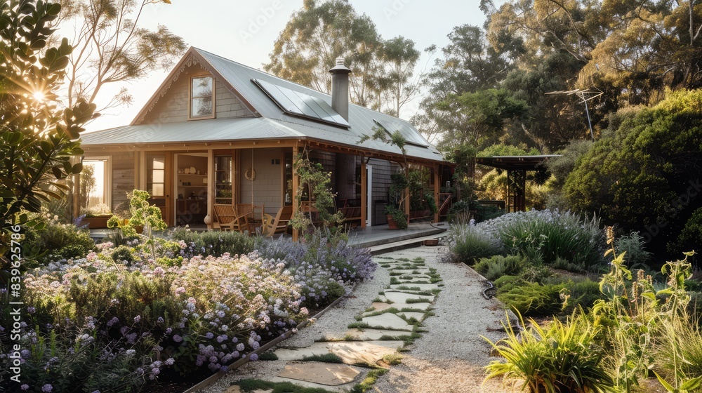 house in the garden house in the garden