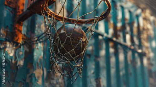 basketball hoop and net Generative AI