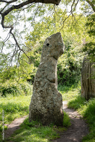 Menhir en forme de bonhomme qui sourit