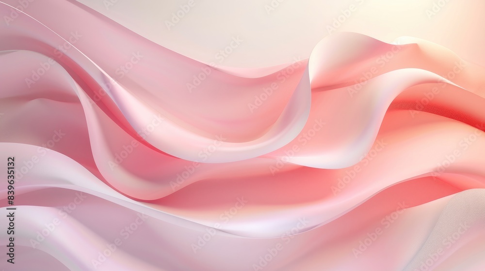 Soft gradient 3D background with smooth curves and empty space for text or images Soft gradient 3D background with smooth curves and empty space for text or images