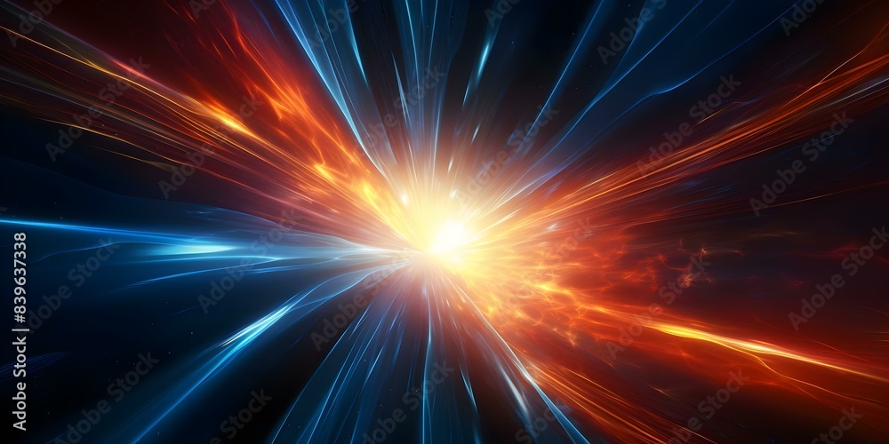 Creating a 3D render of a dynamic hyperspace tunnel with vibrant energy and stars. Concept 3D Rendering, Hyperspace Tunnel, Dynamic Design, Vibrant Energy, Starry Sky