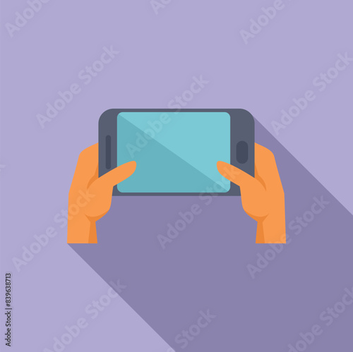 Person is using a smartphone, possibly browsing the internet or playing a mobile game