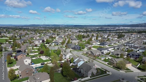 aerial view of the neighborhood