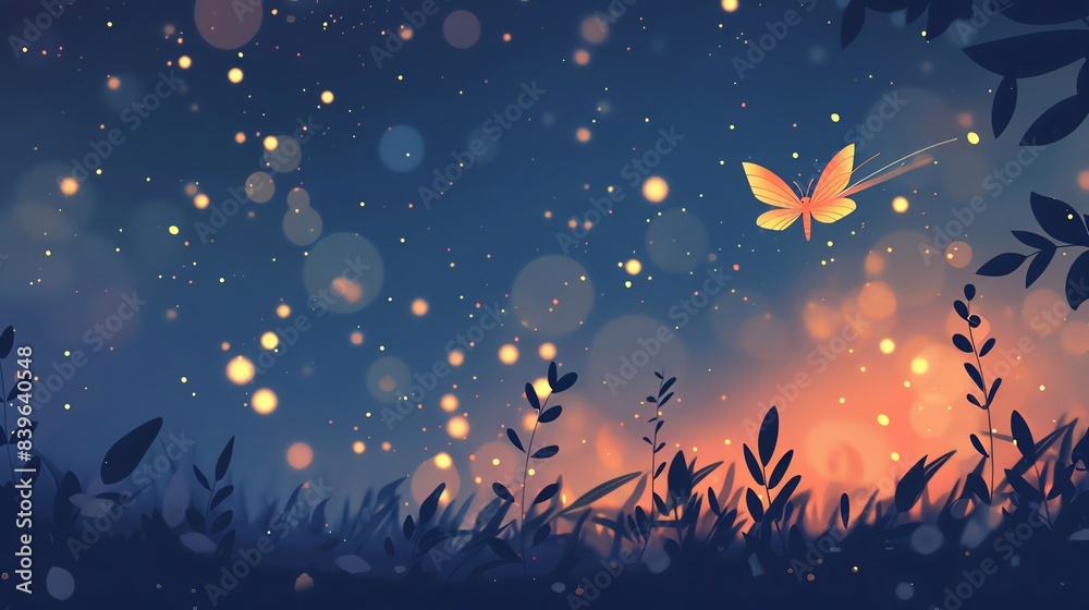 Firefly, border, background Wallpaper, blank in the middle, minimalism, negative space, use for postcard template Firefly, border, background Wallpaper, blank in the middle, minimalism, negative space, use for postcard template