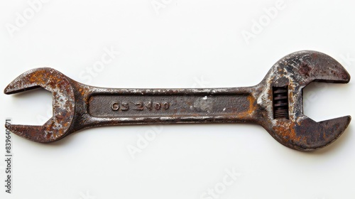 old rusty spanner