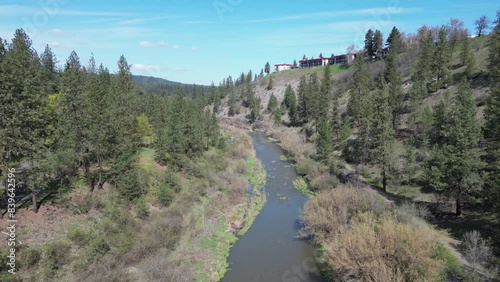 Drone view of river