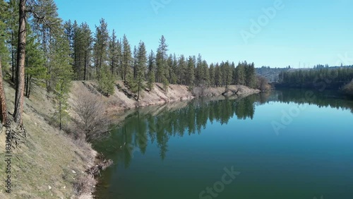 Drone view of river