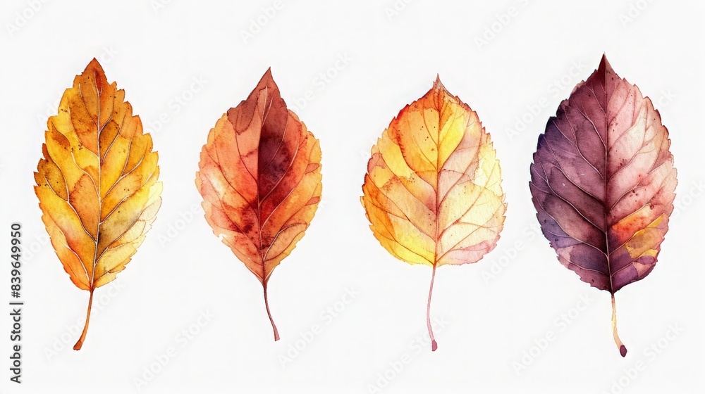 autumn leaves isolated on white autumn leaves isolated on white