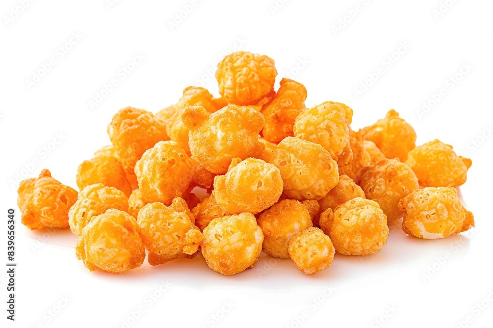 A creative arrangement of Cheetos snacks stacked on top of each other A creative arrangement of Cheetos snacks stacked on top of each other