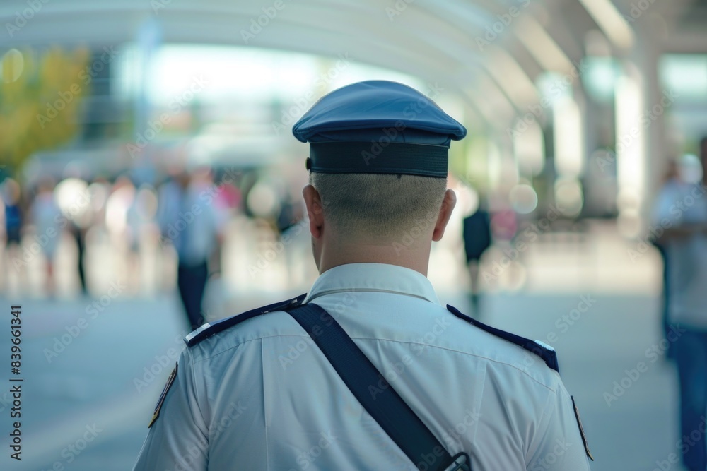 A man wearing a blue hat stands out among a crowd, ready to be noticed A man wearing a blue hat stands out among a crowd, ready to be noticed