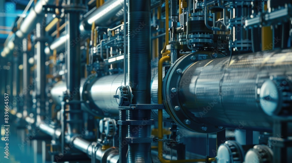 Image of pipes connected together, ideal for illustrations and diagrams