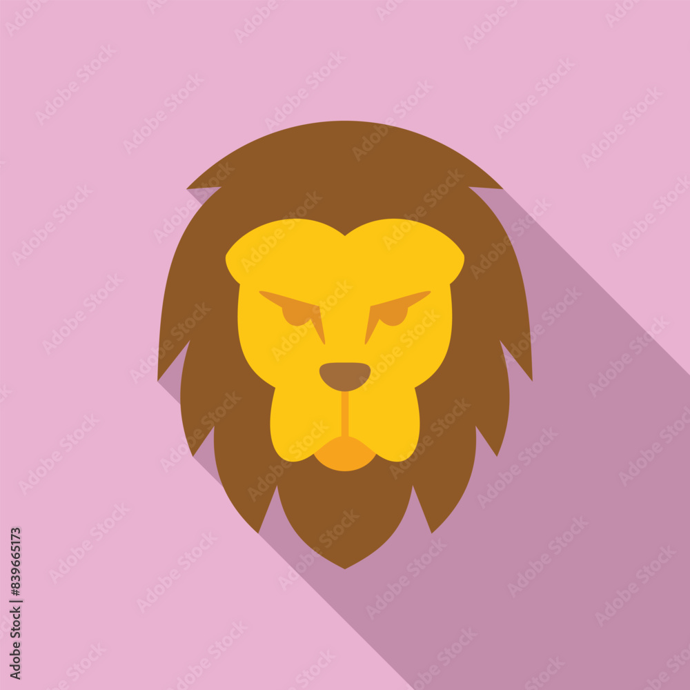 Lion illustrating power and pride with a neutral expression Lion illustrating power and pride with a neutral expression