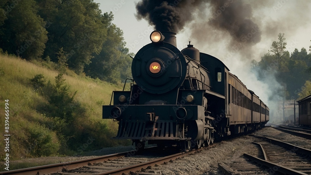 Naklejka premium Coal train 1945