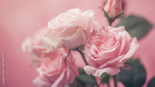 pink rose close up