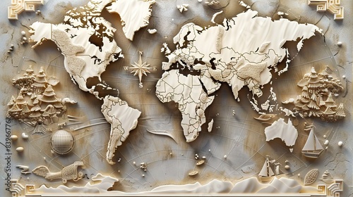 3d picture Wallpaper Background golden art for digital printing wallpaper, custom design wallpaper. AI generated illustration