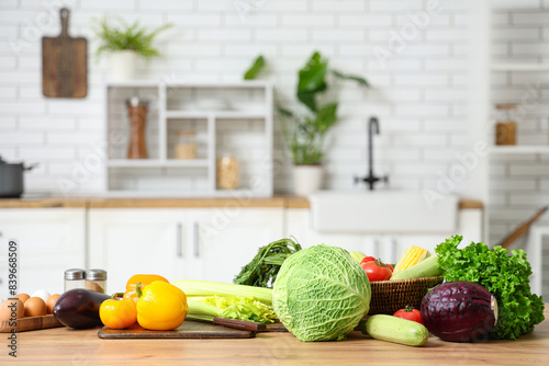 Different fresh vegetables ...