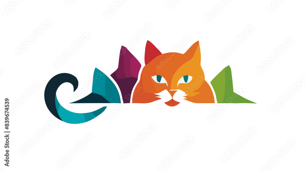Fototapeta premium Logo kot, Cat logo