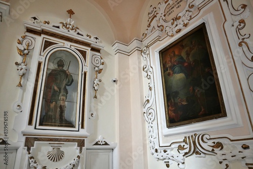 Obraz na płótnie Vasto - Dipinto settecentesco di San Rocco nella Chiesa di San Francesco di Paola w salonie