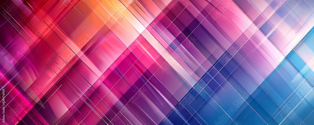 Abstract Geometric Pattern in Pink, Orange, and Blue Abstract Geometric Pattern in Pink, Orange, and Blue