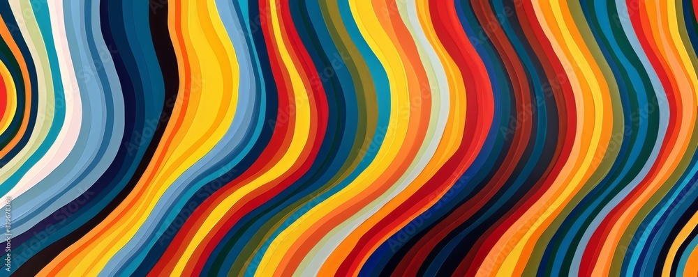 Abstract Colorful Wavy Lines Abstract Colorful Wavy Lines