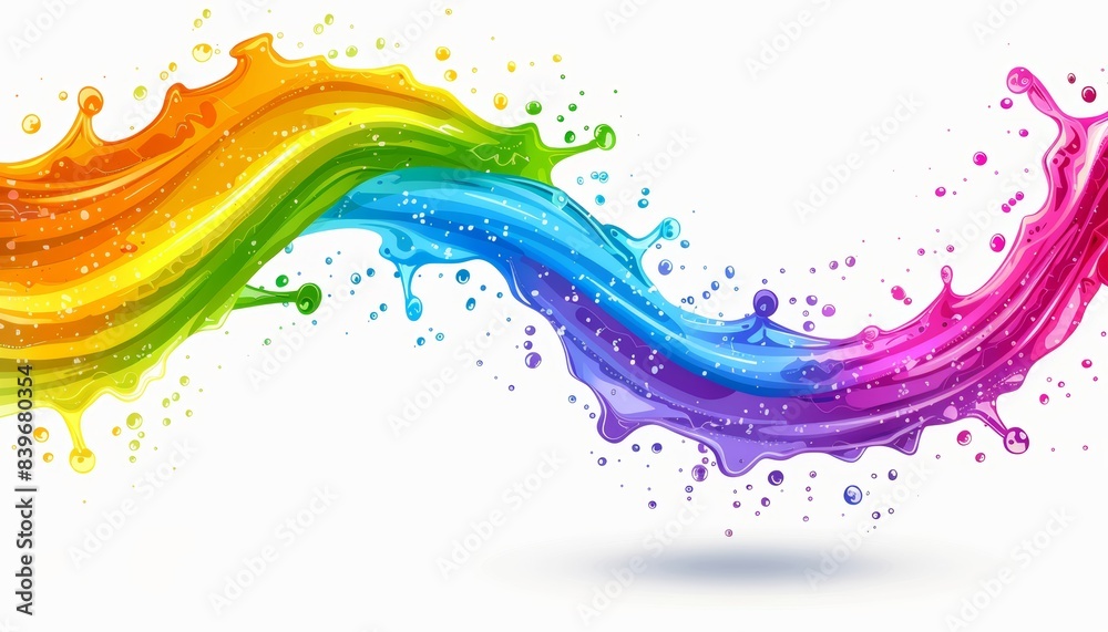 Vibrant brush strokes forming dynamic, flowing lines in a colorful and captivating painting Vibrant brush strokes forming dynamic, flowing lines in a colorful and captivating painting