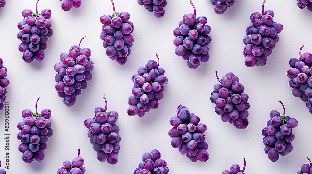 Gentle grape wave abstract pattern, sweet and soft, isolated on a white backdrop Gentle grape wave abstract pattern, sweet and soft, isolated on a white backdrop