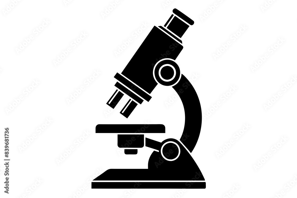 microscope silhouette vector illustration microscope silhouette vector illustration