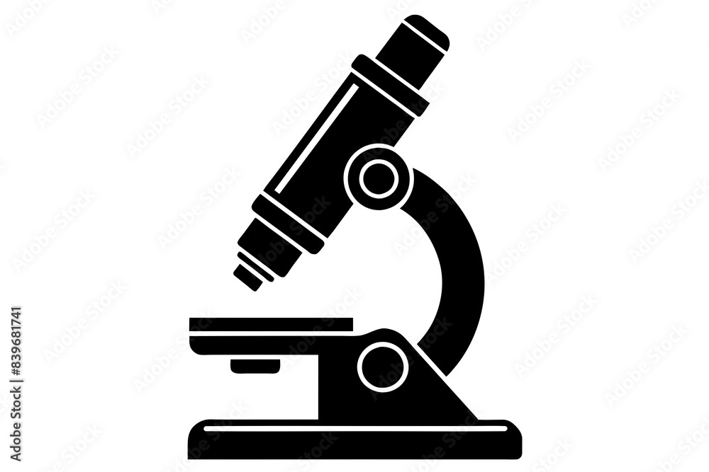 microscope silhouette vector illustration microscope silhouette vector illustration