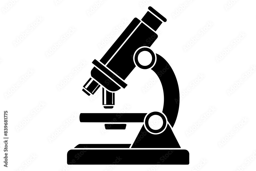 microscope silhouette vector illustration microscope silhouette vector illustration