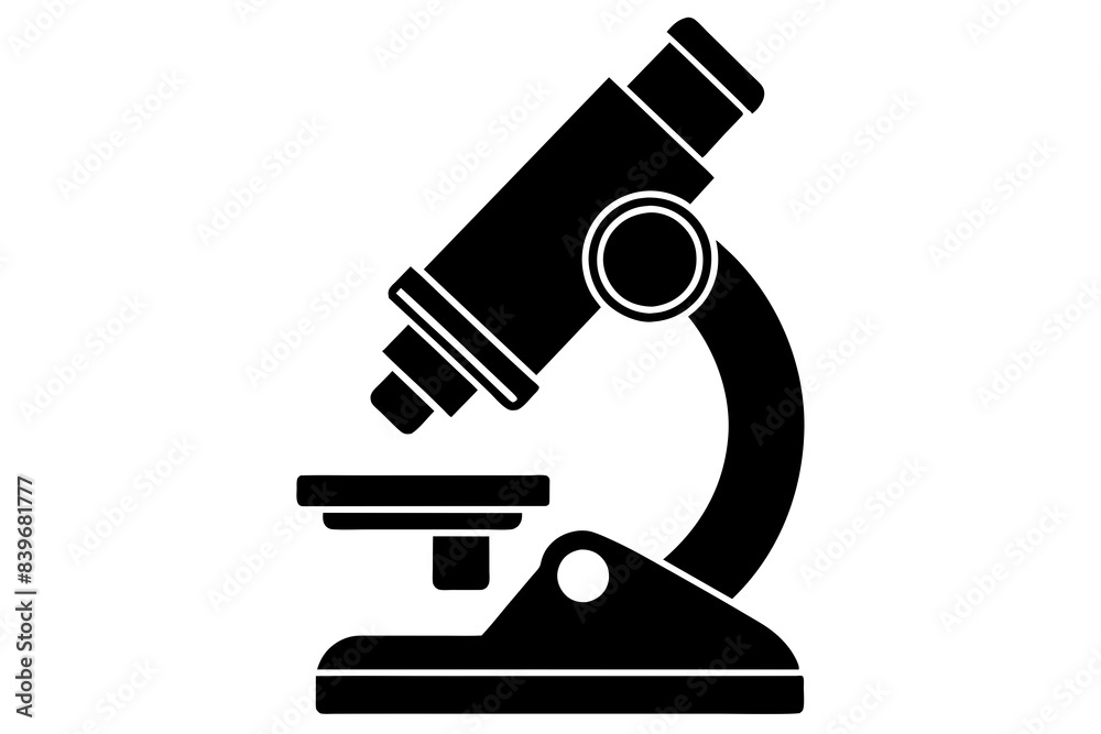 microscope silhouette vector illustration microscope silhouette vector illustration