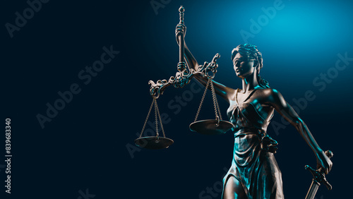 Εκτύπωση καμβά Legal Concept: Themis is Goddess of Justice and law