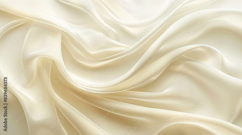 Rich ivory wave abstract background, elegant and subtle, isolated on white Rich ivory wave abstract background, elegant and subtle, isolated on white