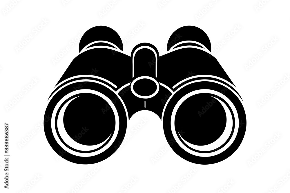 binoculars silhouette vector illustration binoculars silhouette vector illustration