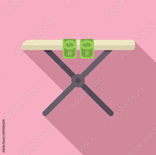 Symbolizing illegal financial operations, hiding cash, and the risks of financial crime