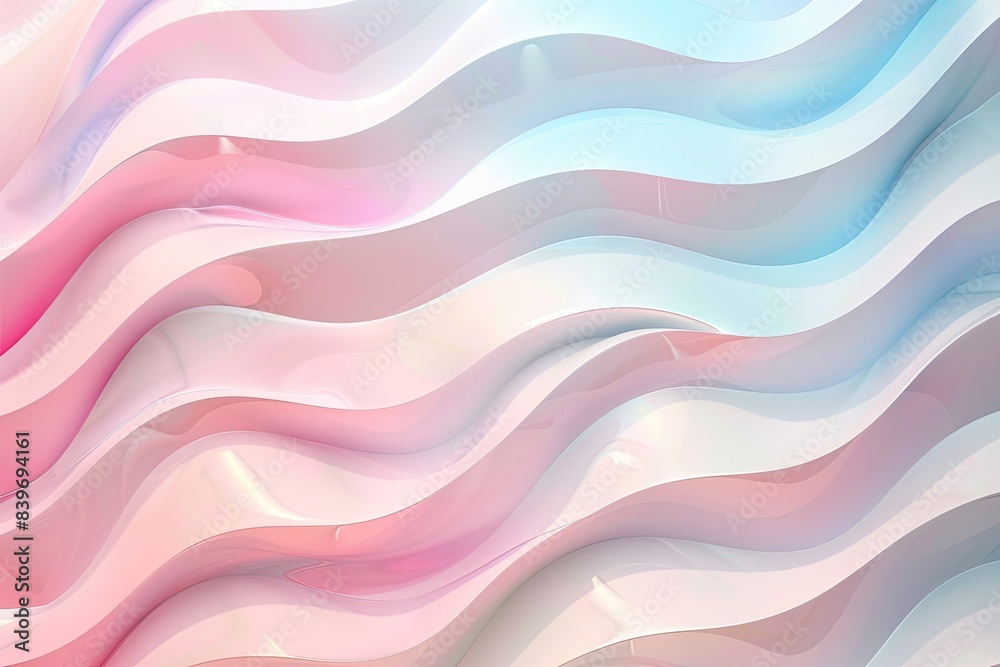 Soft wave patterns in light colors, creating a calming and cute background Soft wave patterns in light colors, creating a calming and cute background