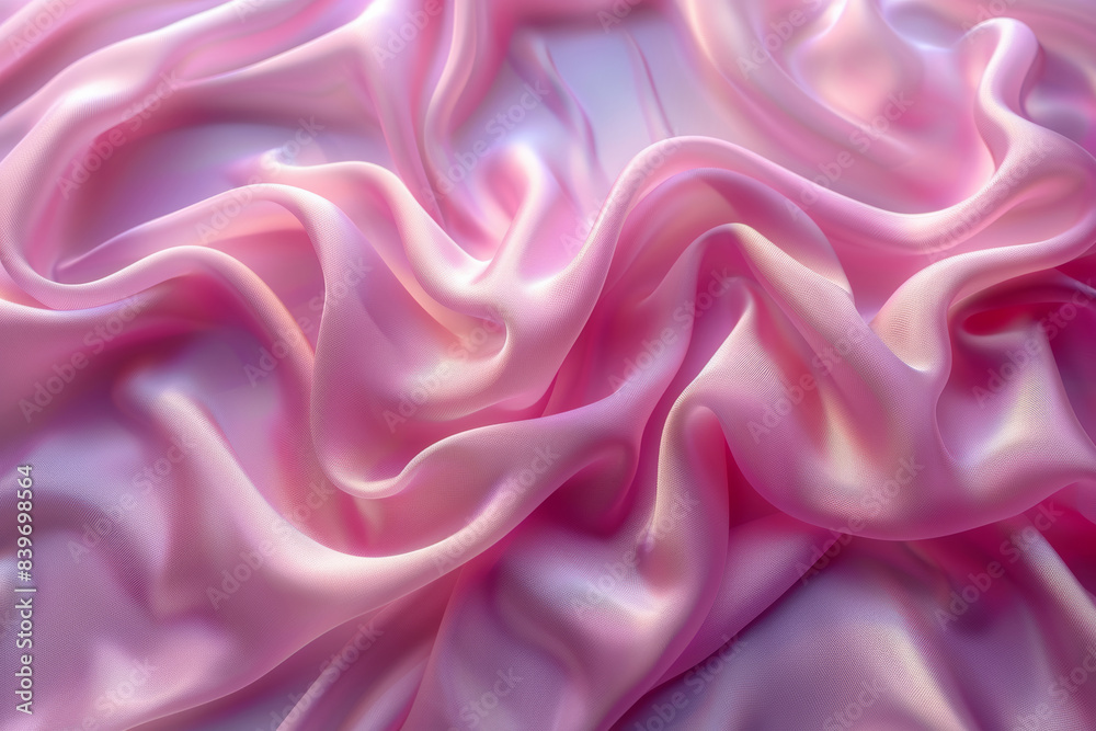 Obraz premium Pink Silk Texture with Elegant Drapes