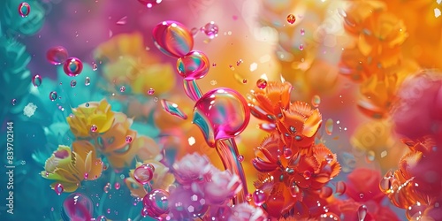 colorful rainbow of polychromatic colors