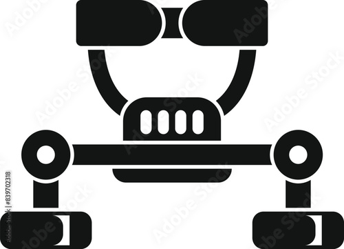 Futuristic metal detector machine for searching treasure, adventure, and exploration with advanced technology and sophisticated electronic equipment