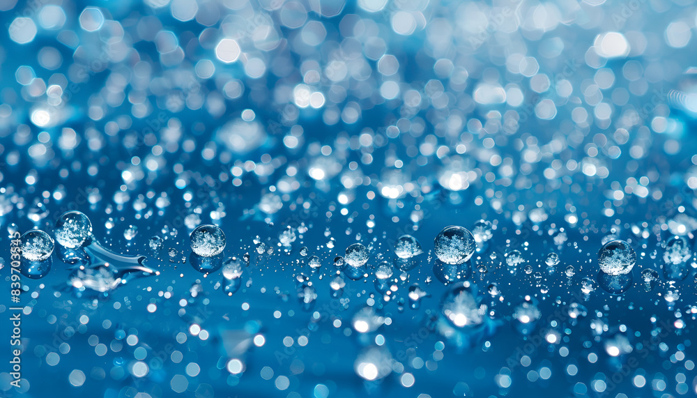 water drops on blue plastic texture background water drops on blue plastic texture background