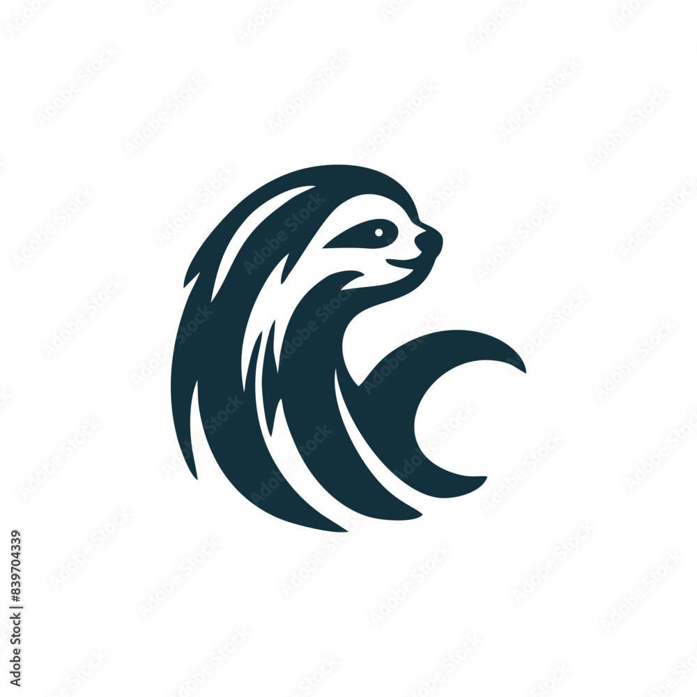 Fototapeta premium sloth icon design logo template
