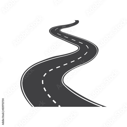 turning road icon vector illustration design template