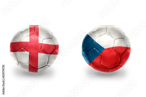 football balls with national flags of england and czech republic ,soccer teams. on the white background. Free Download football balls with national flags of england and czech republic ,soccer teams. on the white background. - GFXLoad