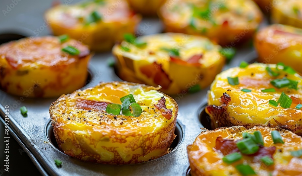 Egg muffins bites with potato bacon cheddar Egg muffins bites with potato bacon cheddar
