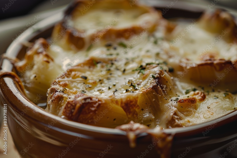 French onion soup ready to eat
