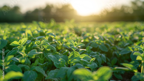 sunset in the field